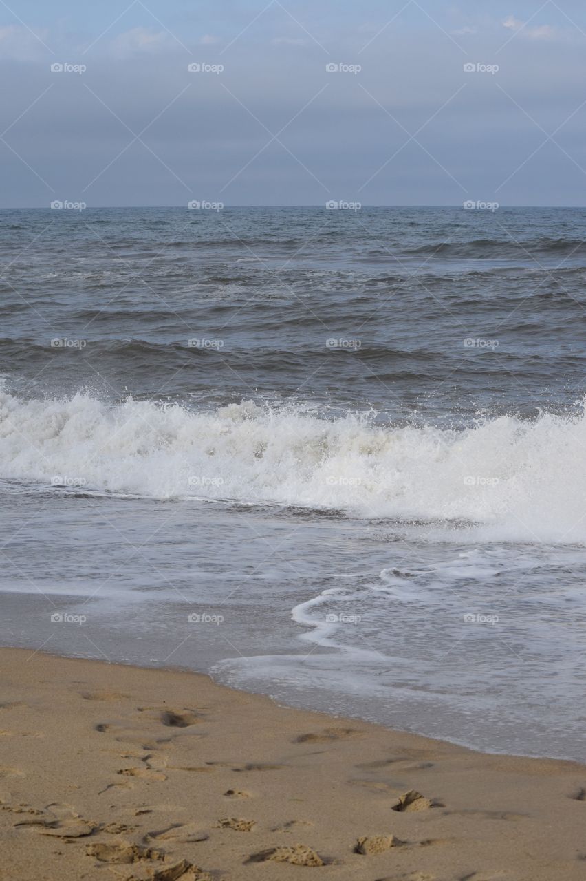 Waves at beach