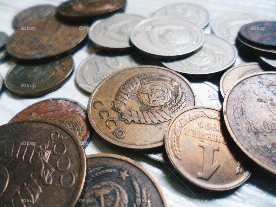 old Soviet coins