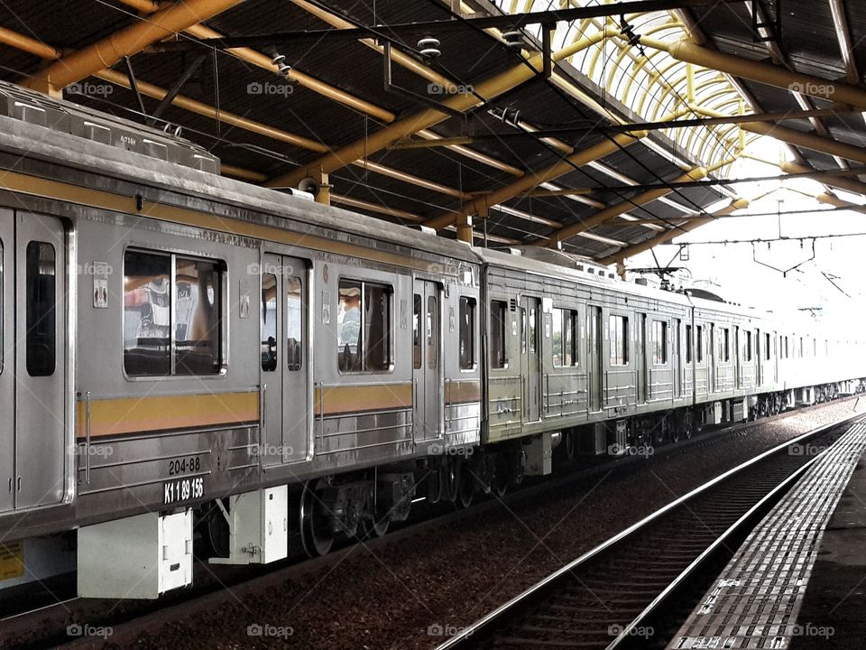 Commuter line in Jakarta