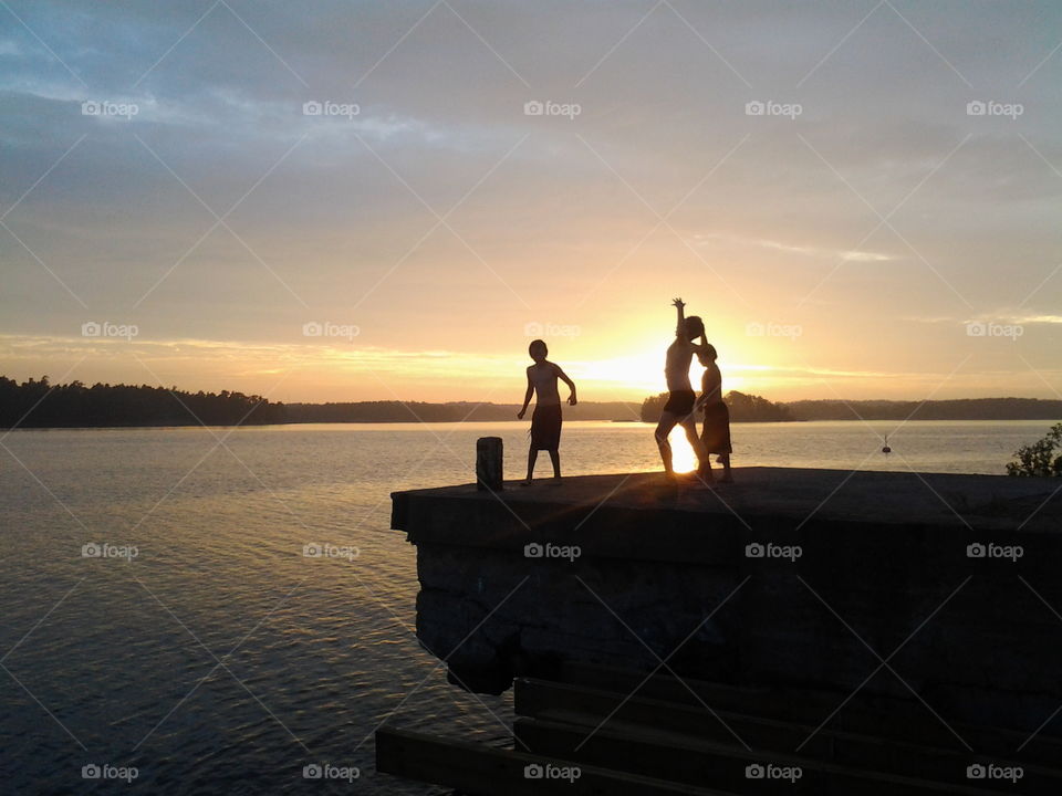 silhouettes at Dalarö