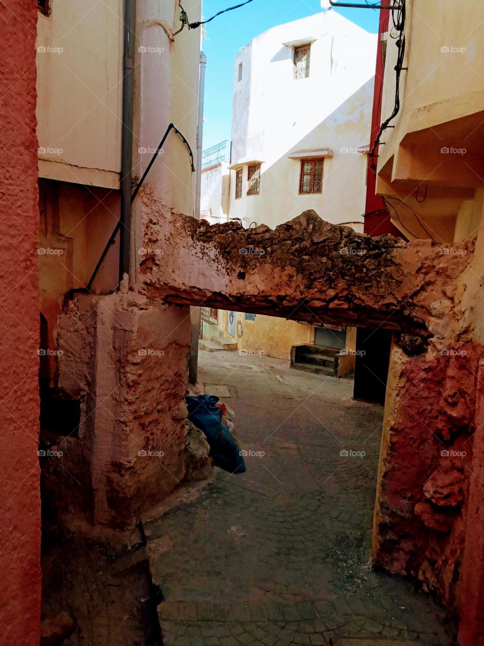 Old alleys in Bhalil village of morocco
