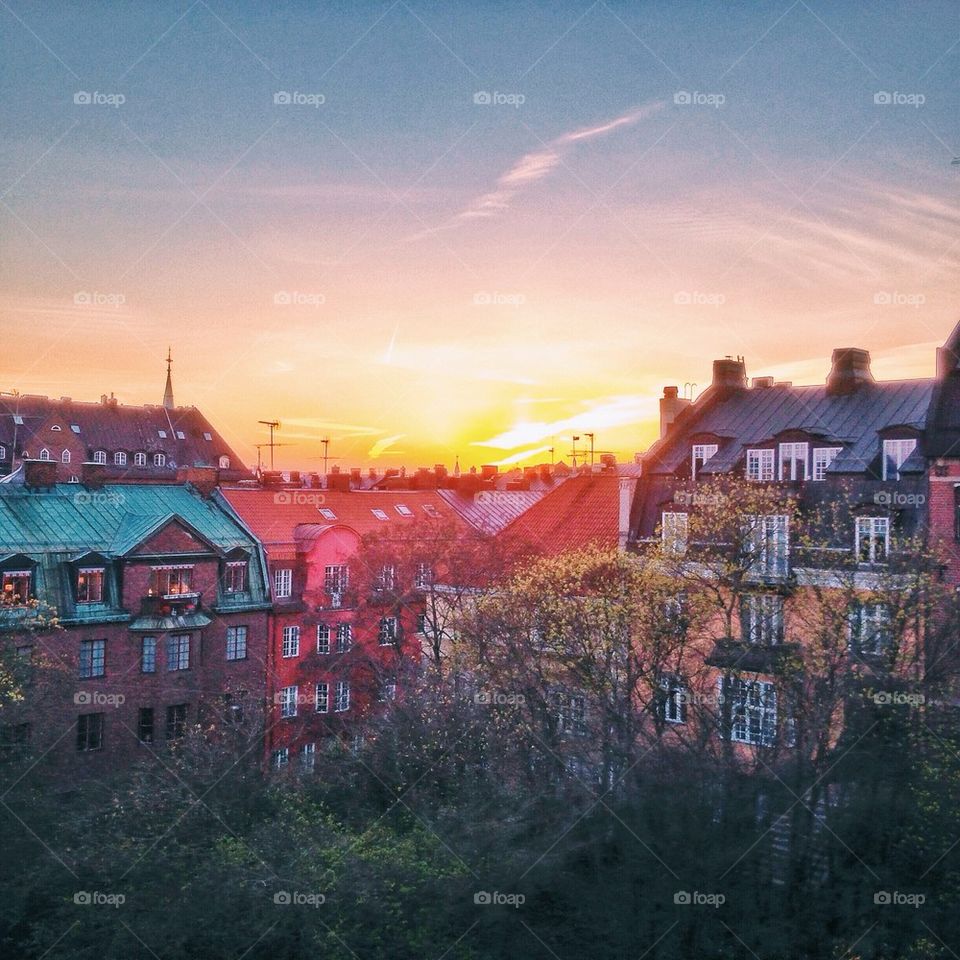 Sunset in Stockholm