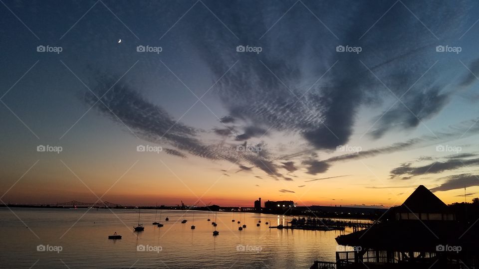 Water, Sunset, Beach, Dawn, Sea