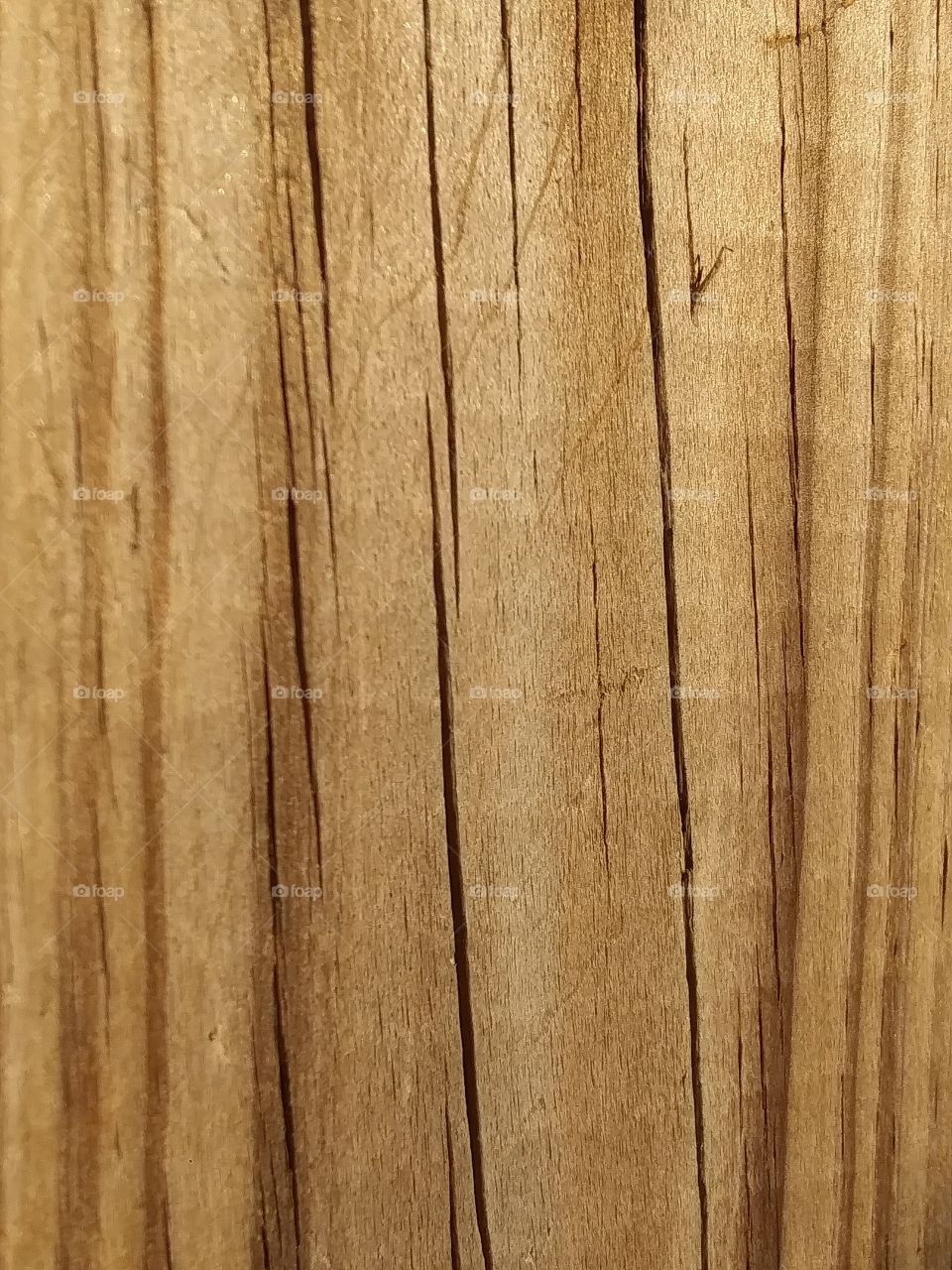 wood post with grain and cracks