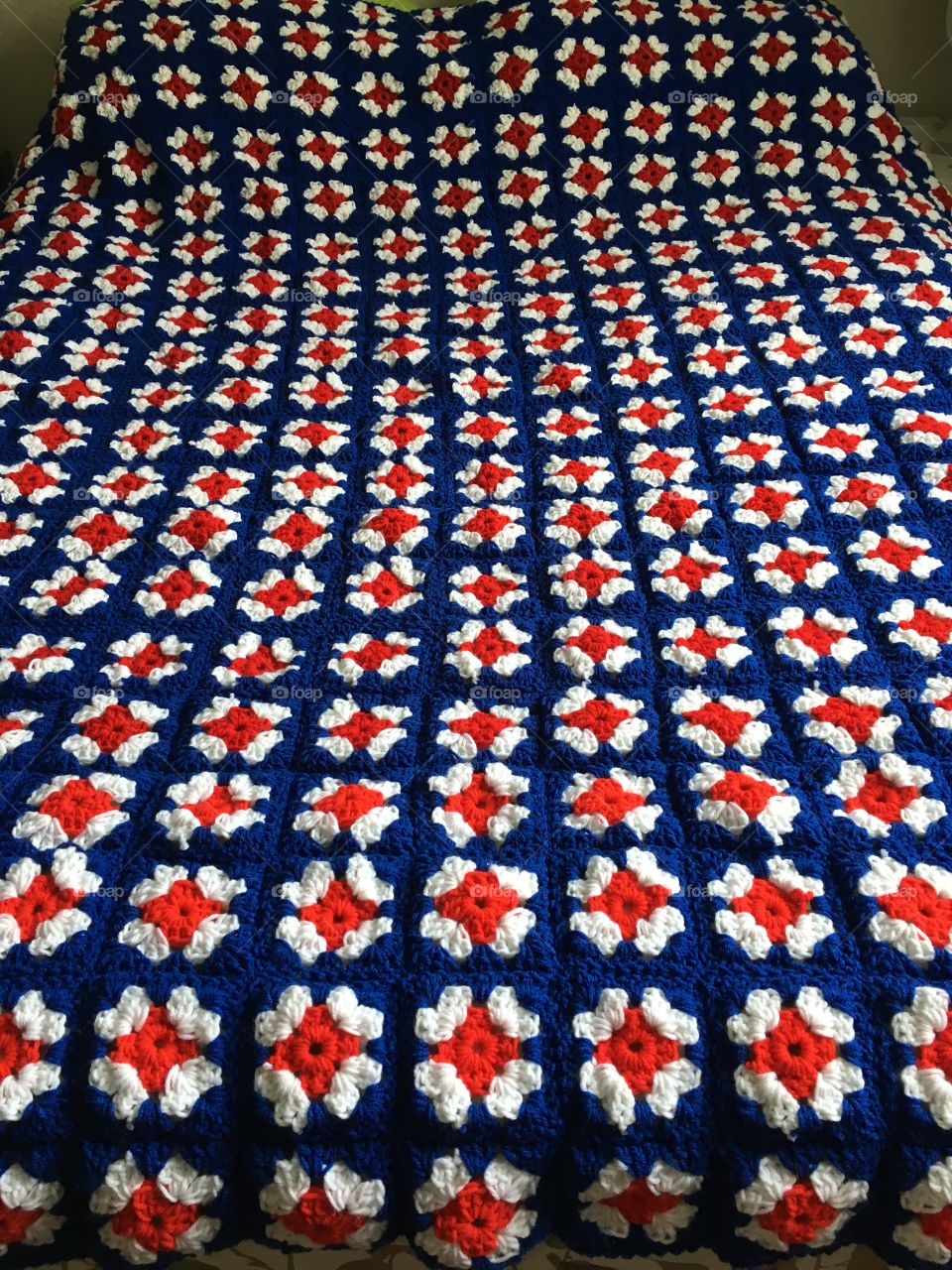 Red White & Blue Queen Size Blanket 