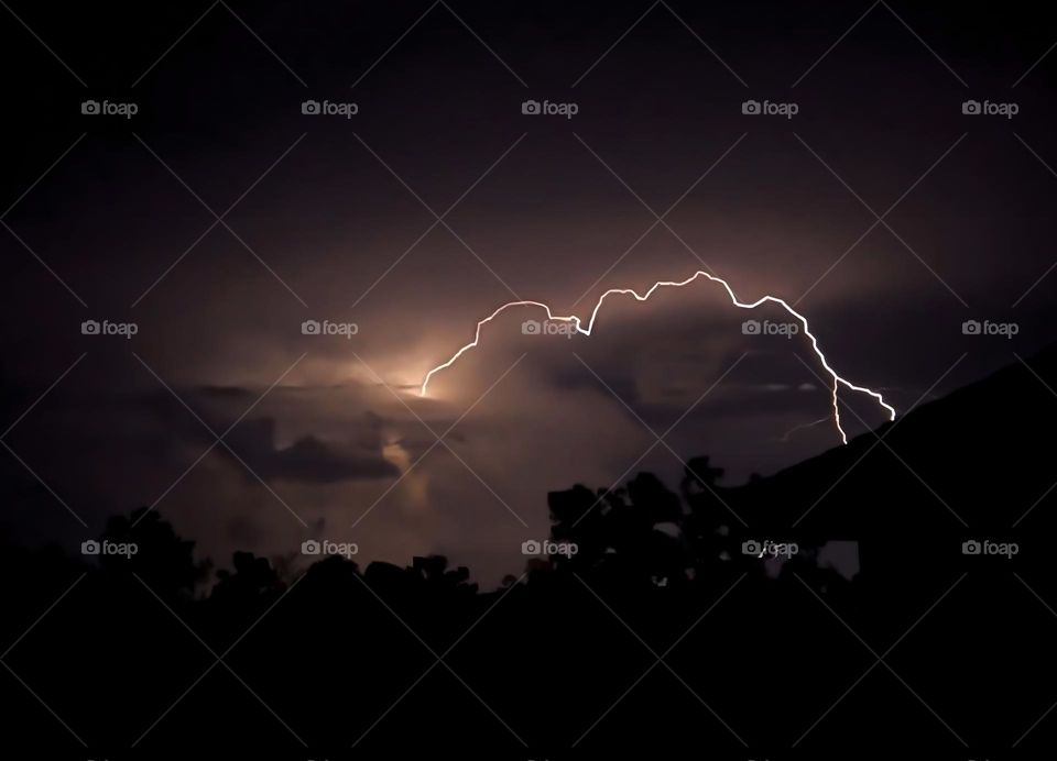 A streak of lightning I captured during a recent electrical storm.