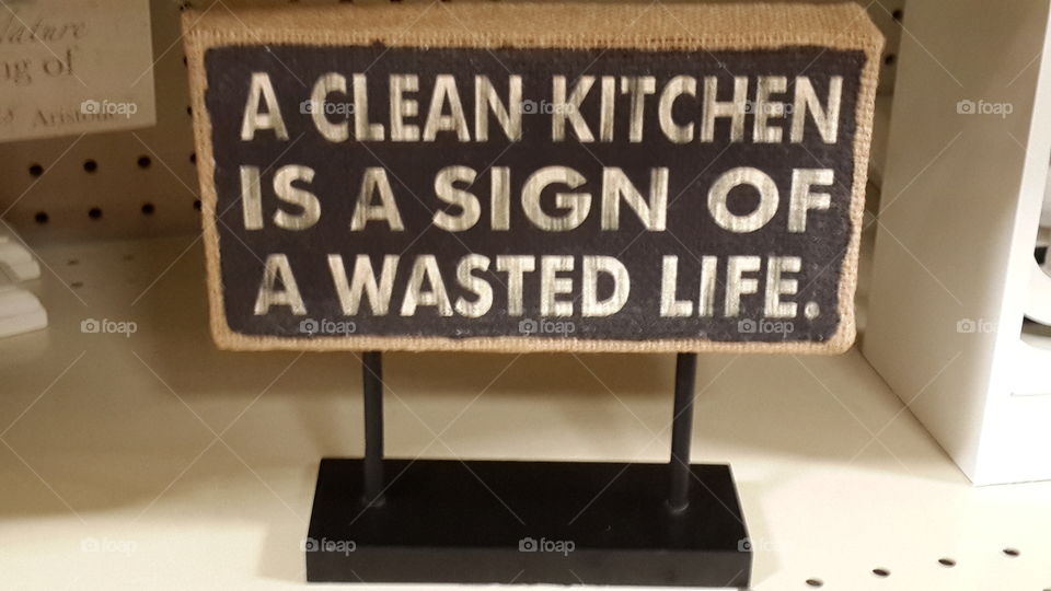 Kitchen sign banner