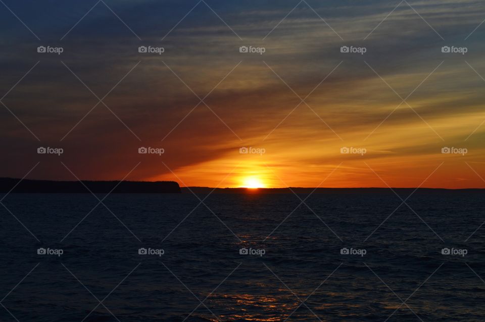Sunset over Conception Bay, Newfoundland
