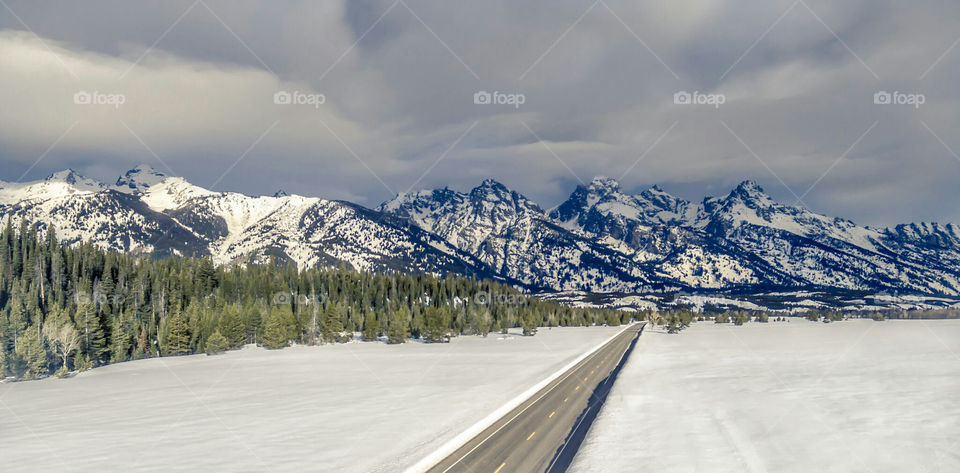 Road to the Tetons