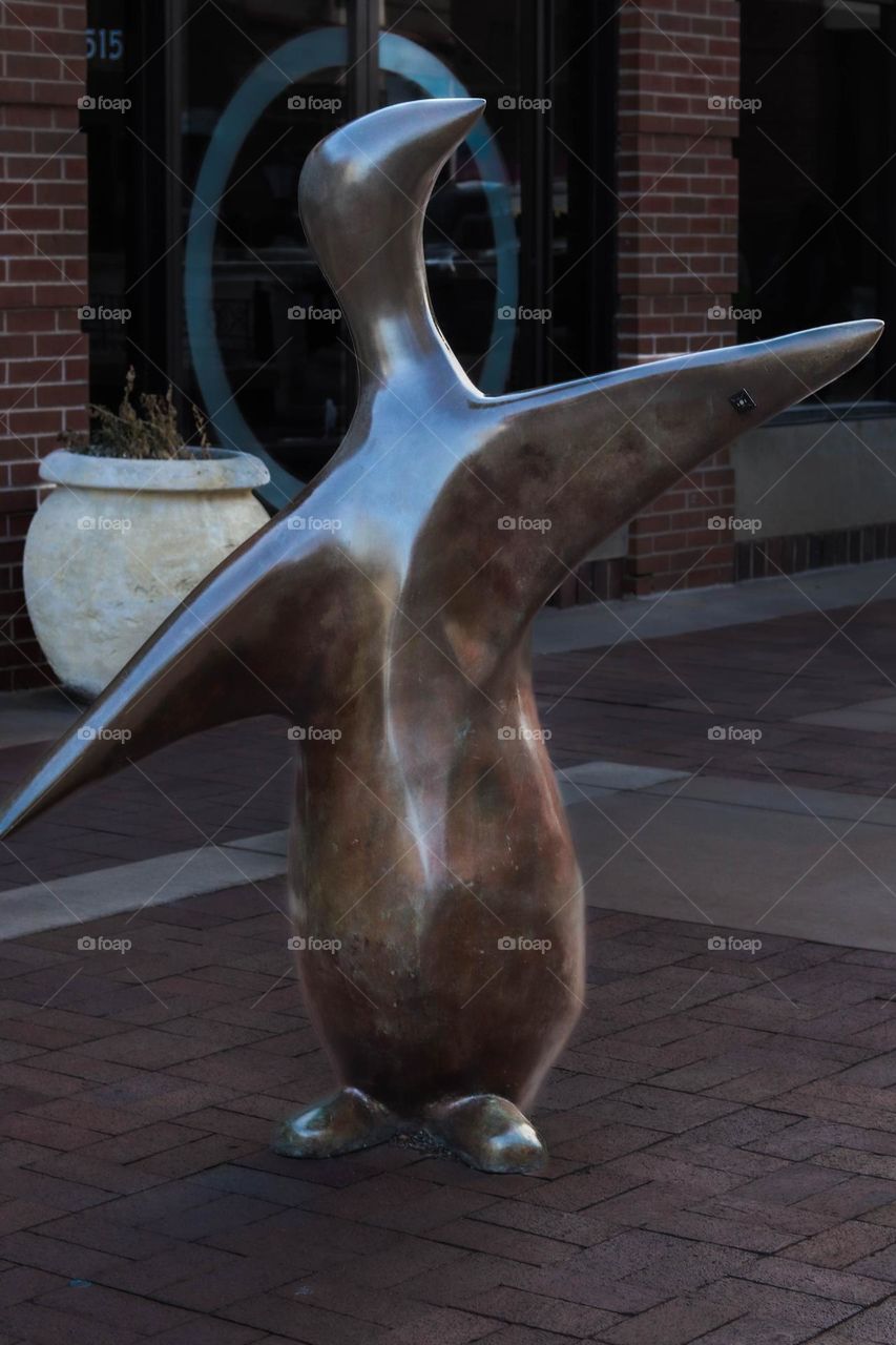 penguin statue