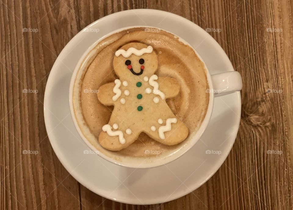 Save the gingerbread in a cappuccino 