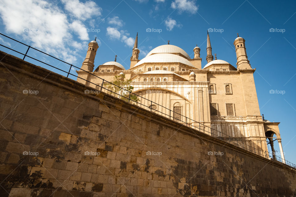 The Mohammad Ali Mosque is Elegant mosque in Kairo Egypt