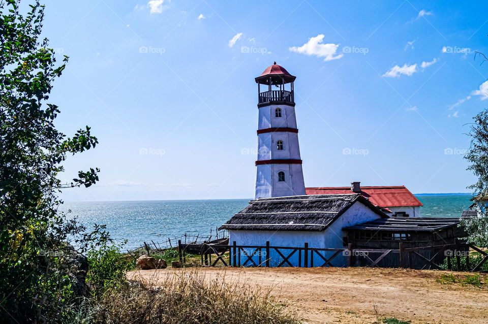 Lighthouse in Merzhanovo Rostov region, filming location of the film ,, lighthouse keeper ,,