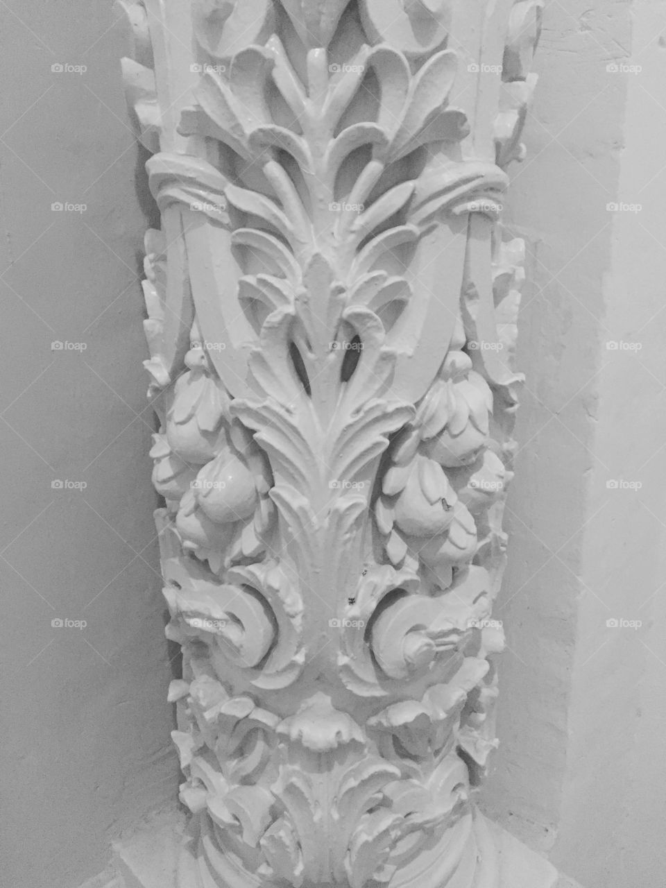 Carved Stone Pillar. From inside a Maltese Church