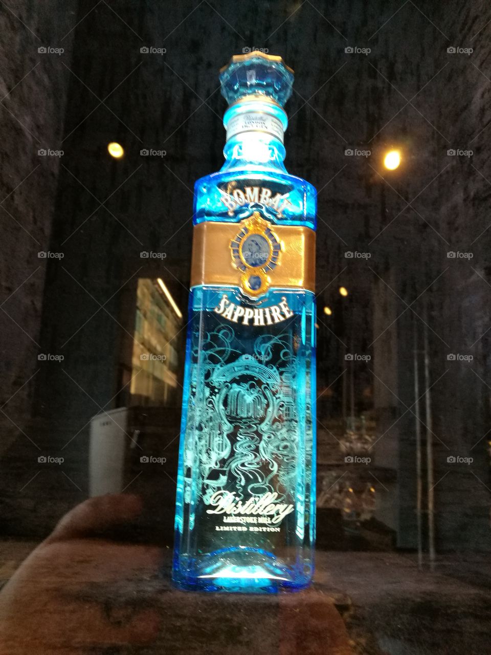 Bombay Sapphire Gin museum bottle. £1000.00.