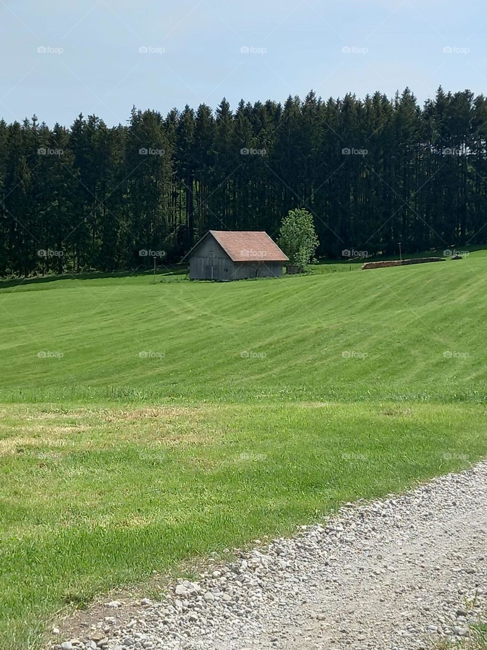 Barn on a Lonely Bavarian Hillside
