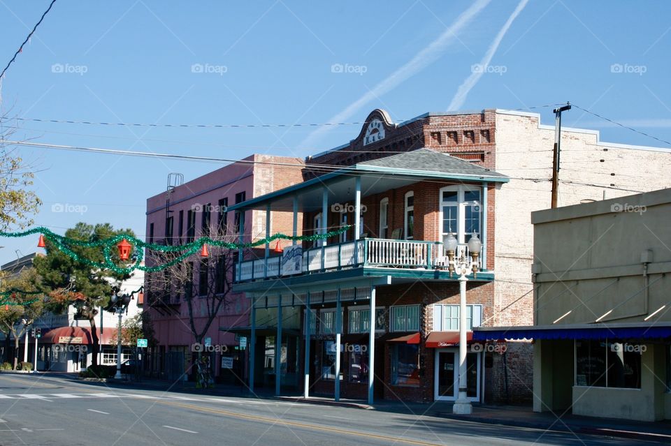 Street in the town 