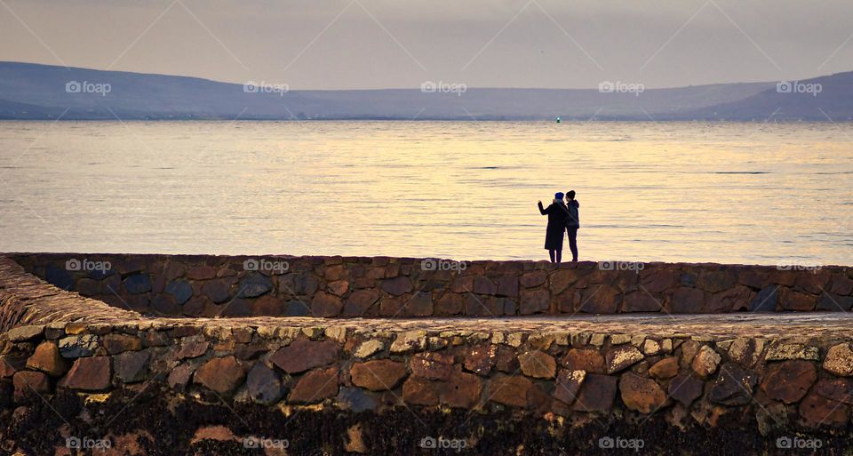 Romance at Salthill beach