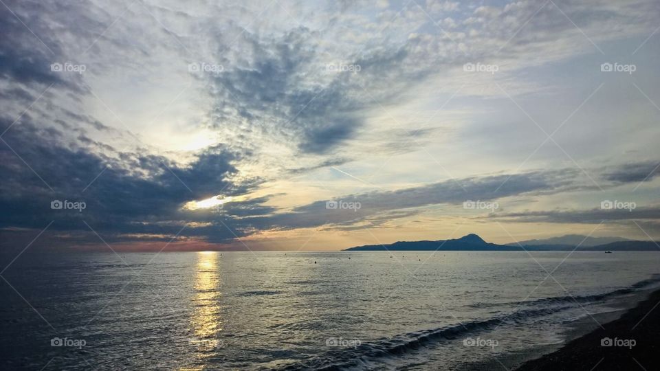 Sunset on the beach - Calabria 
