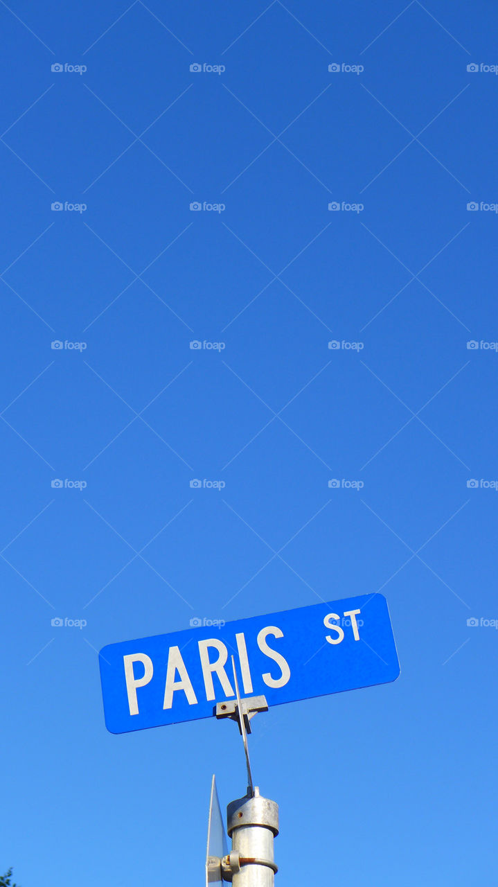 Paris Street sign
