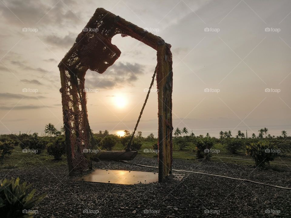 The first light of dawn in Taimali, Taitung County, Taiwan