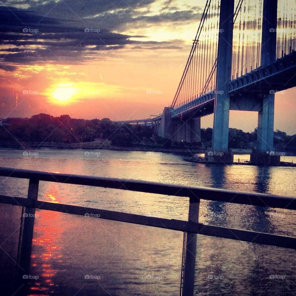 Cruising under amazing NYC bridges early in the summer mornings...