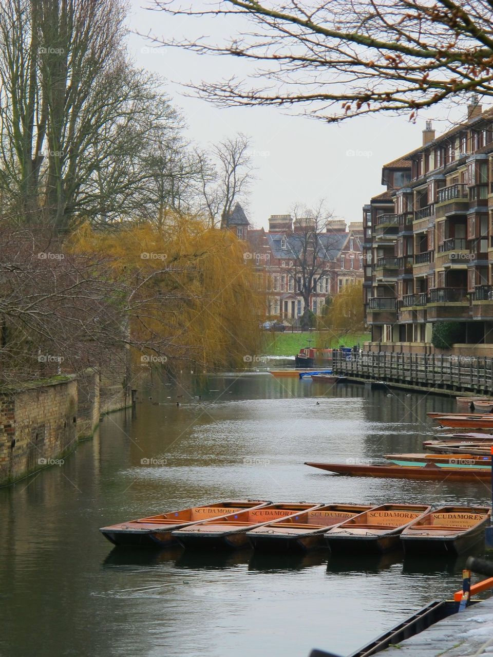 Oxford in winter.