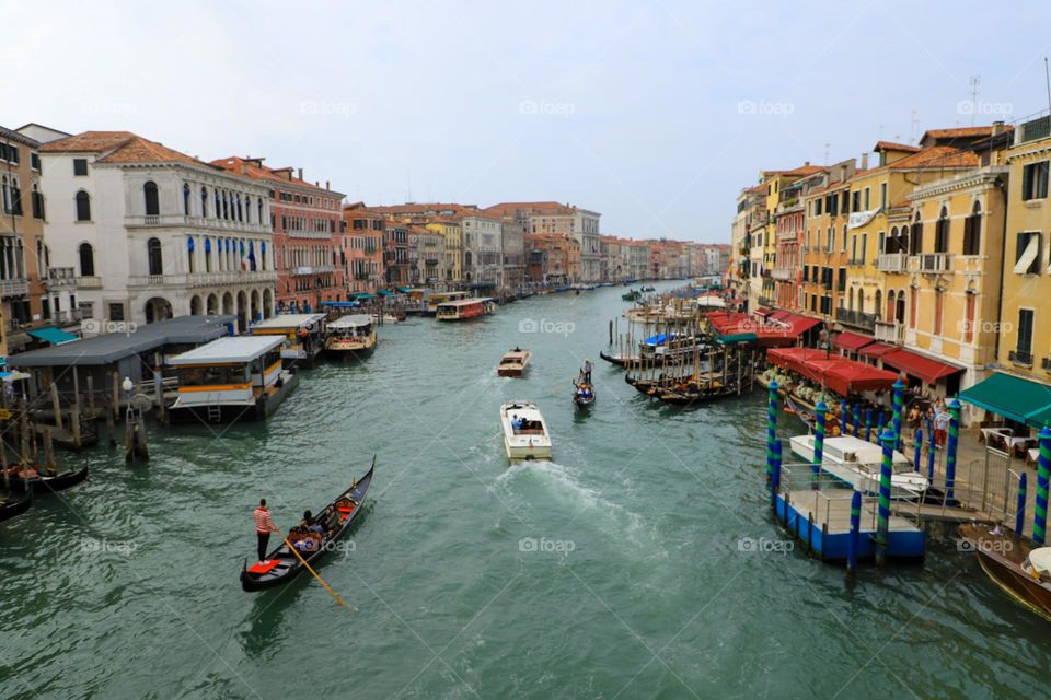 View  panoramic of the Venice city 