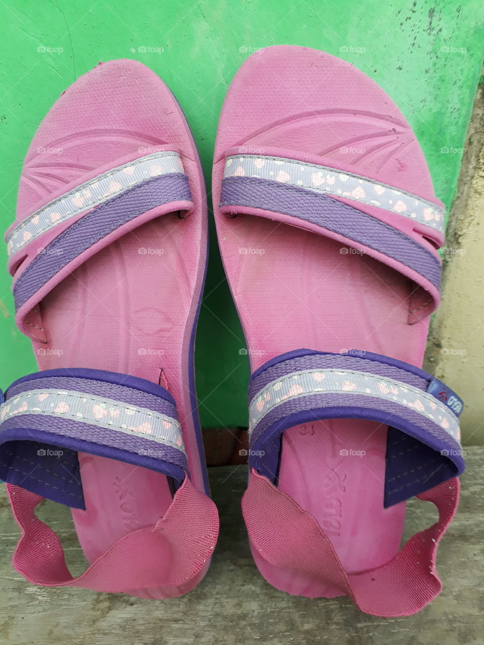 Battered sandals