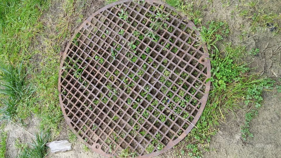 Old floor grate