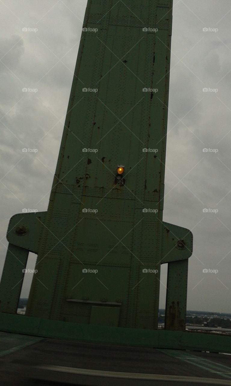 Support. Large bridge support beam.