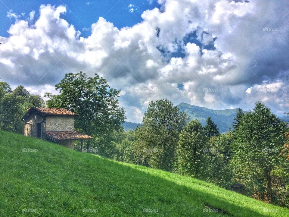 Alpine rustic in a valley 