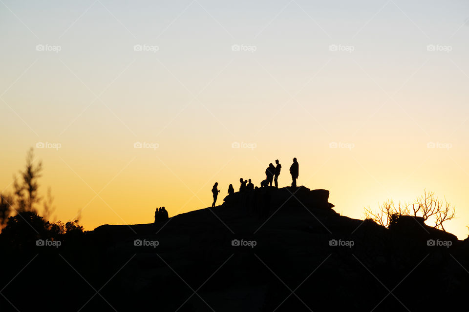 Sunset, Silhouette, Dawn, Sun, Sky