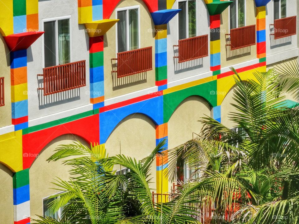 Colorful Building Design. Lego Land California
