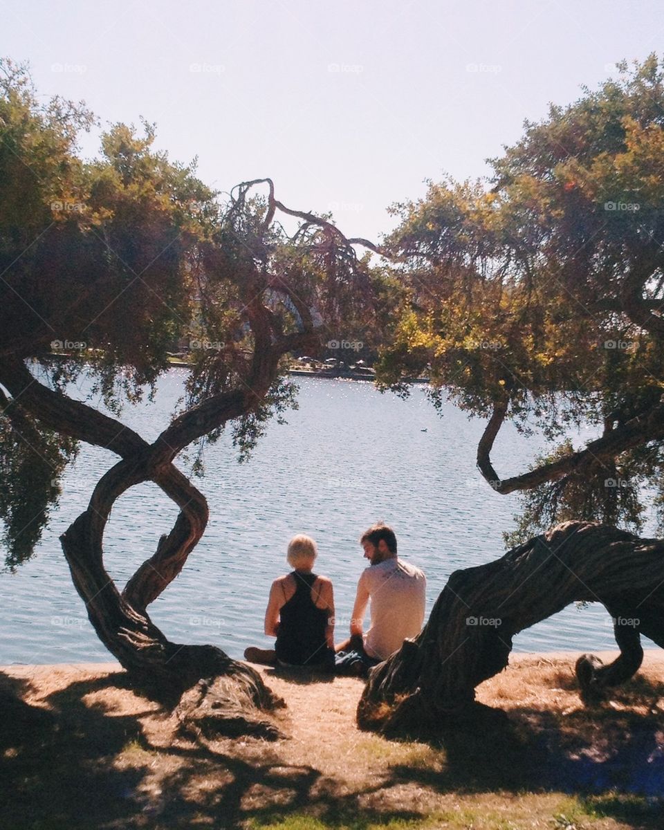 Couple in the park