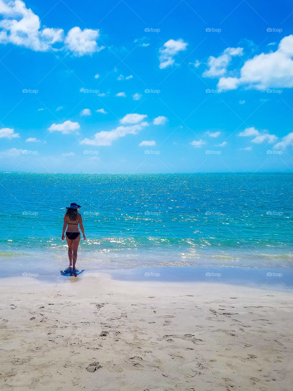 The first beach day of vacation in Florida