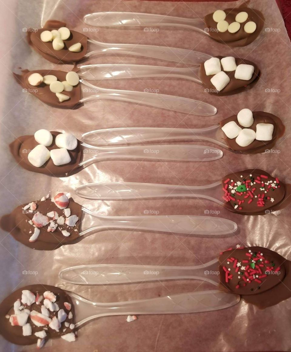 chocolate spoons