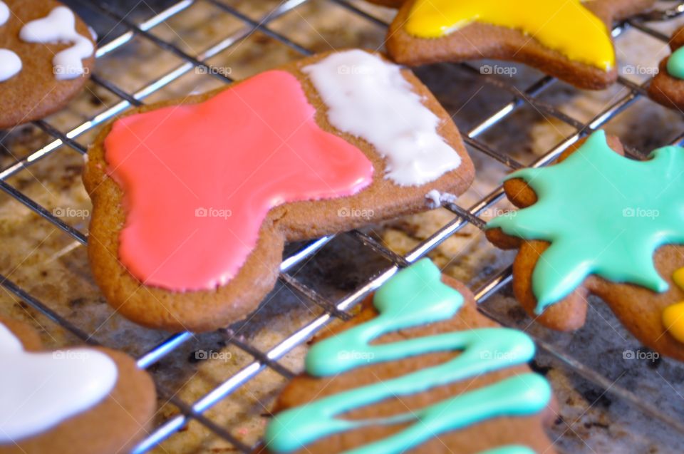 A annual tradition, baking homemade Gingerbread Christmas cookies from my Grandmothers recipe. So good! 