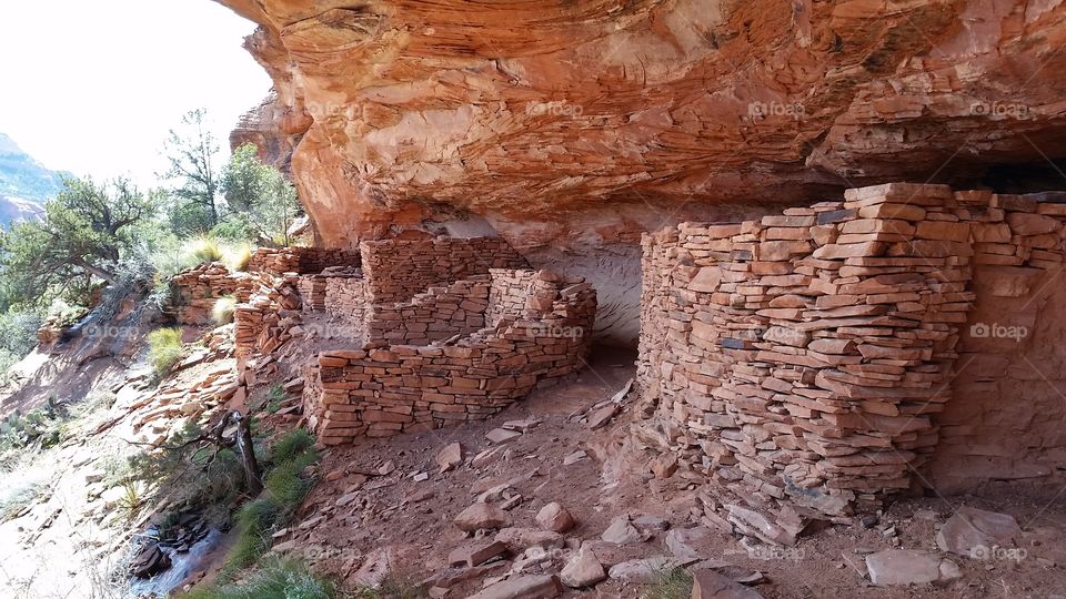 Native Ruins. Ruins in red rocks, Sedona AZ 