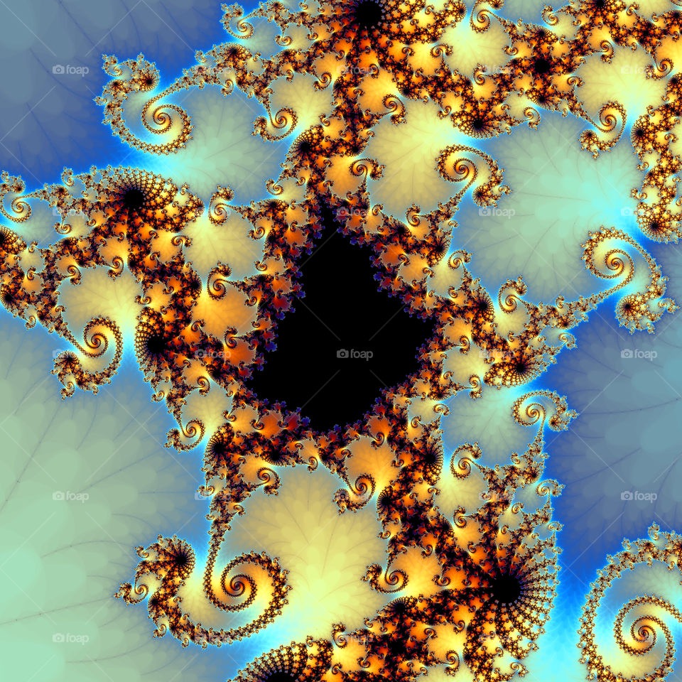 spirals. a math generated image
