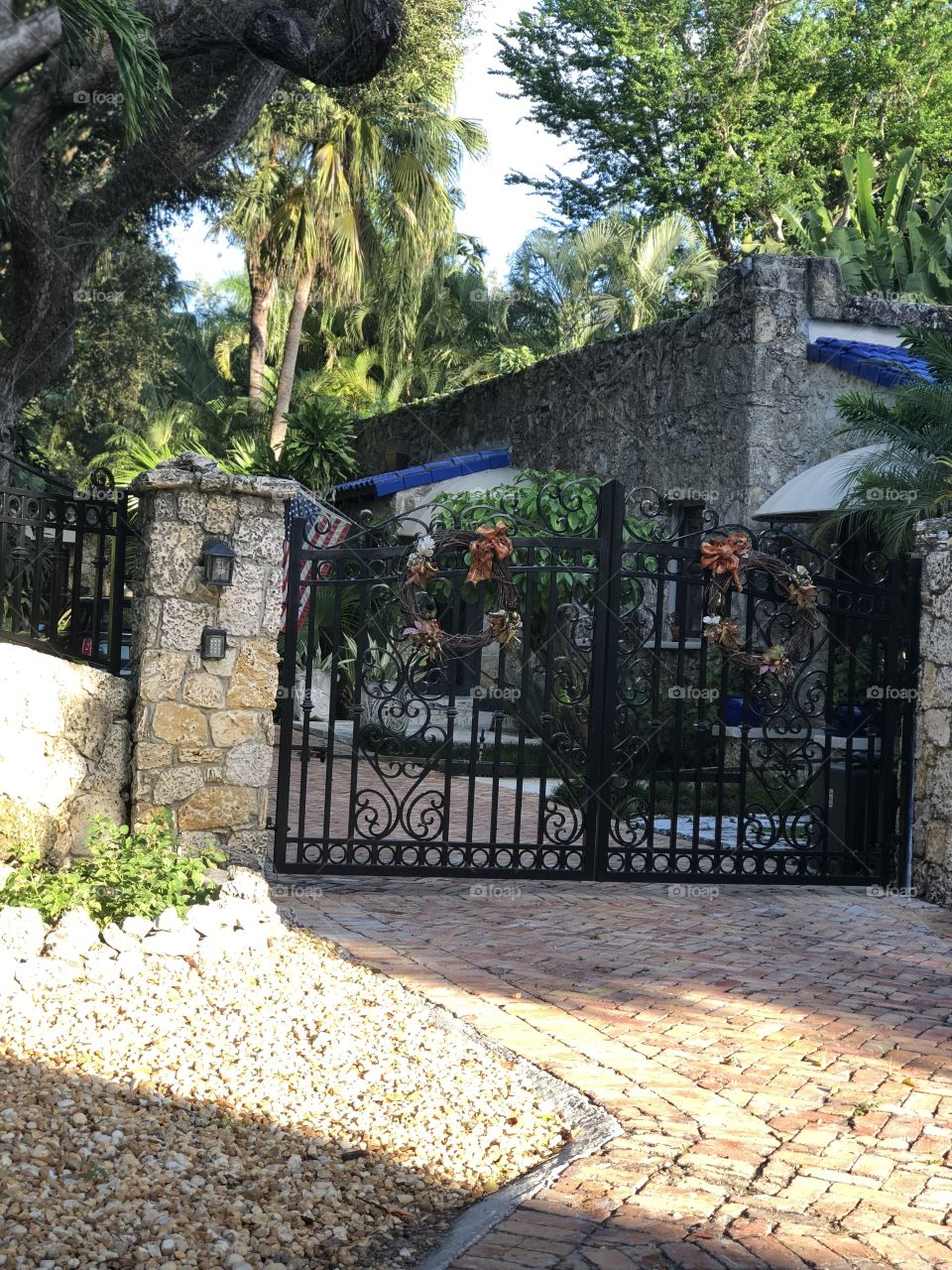 My fancy ironwork gate