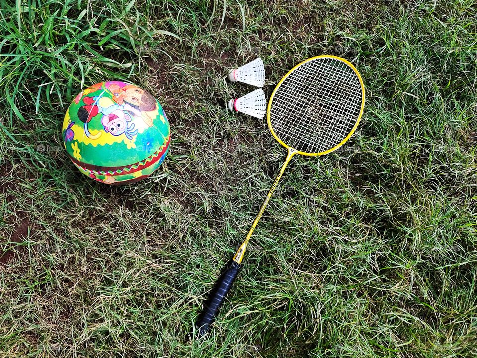 Sports Special
Badminton 
Cock
Ball
Ground