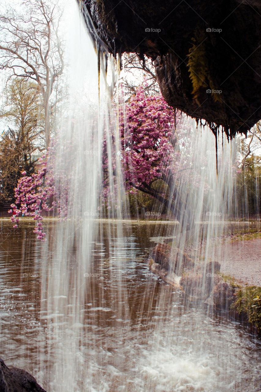 spring waterfall