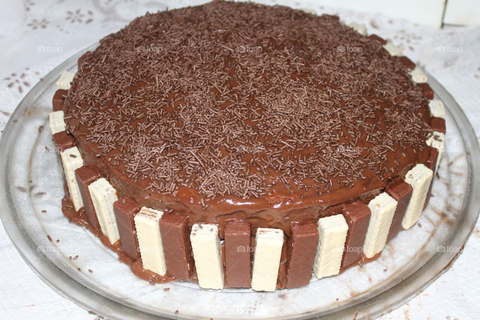 bolo de chocolate
