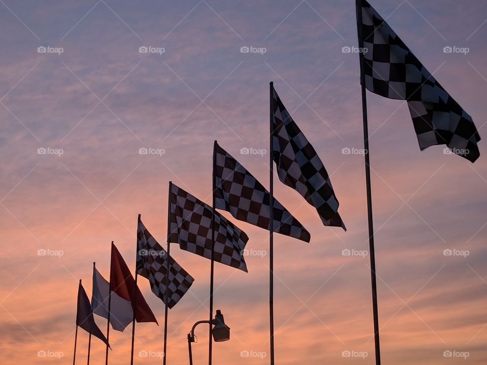 Sunset at Williams Grove Speedway