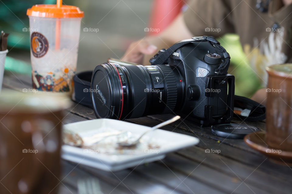 Camera on the table 