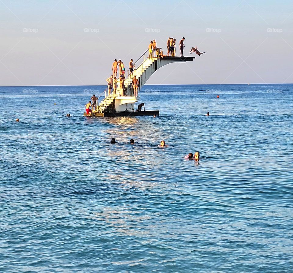 plongeoir à  Rhodes