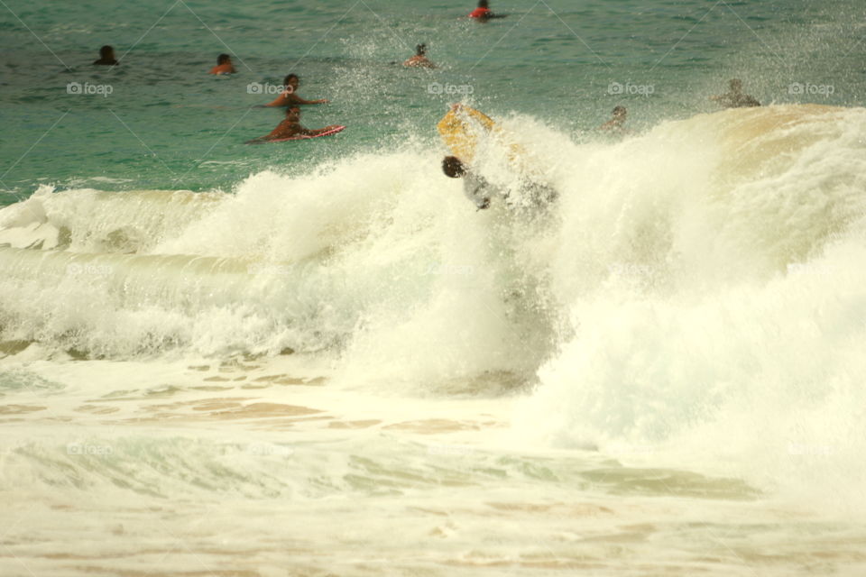 Boogie boarding 