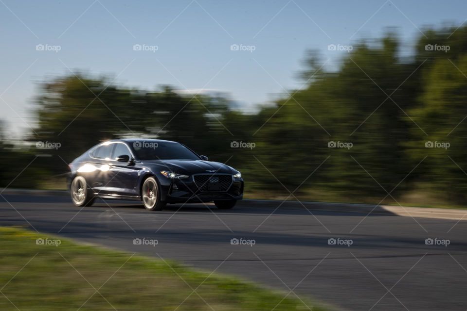 Genesis G70 in motion