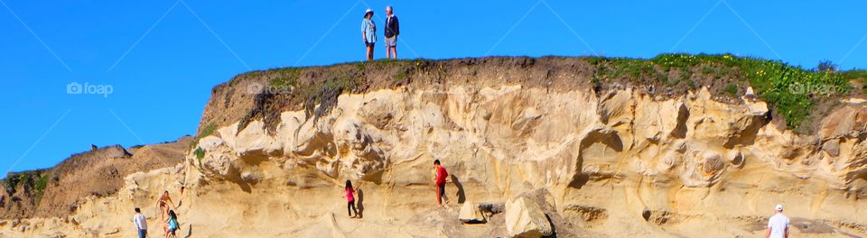 People enjoying the beach